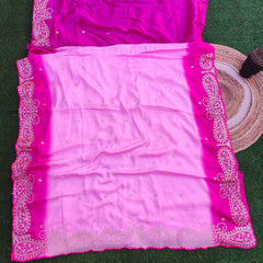 HO Silk fabric jaal vark saree