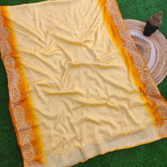 HO Silk fabric jaal vark saree
