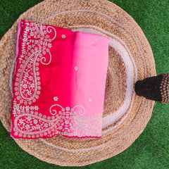 HO Silk fabric jaal vark saree