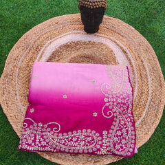 HO Silk fabric jaal vark saree