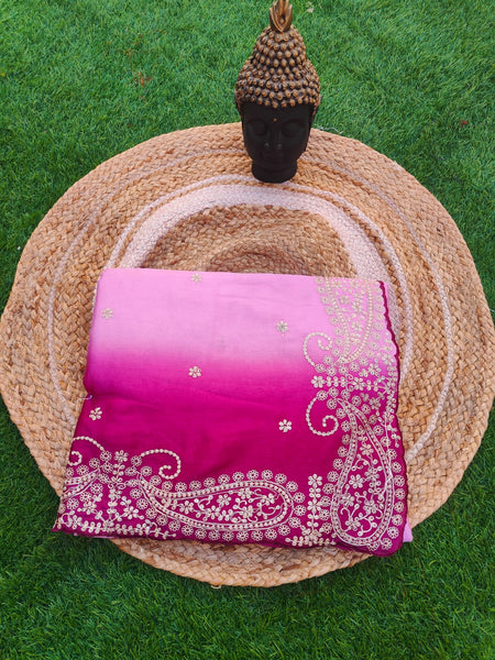 HO Silk fabric jaal vark saree