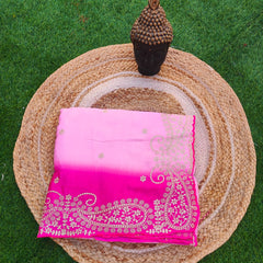 HO Silk fabric jaal vark saree