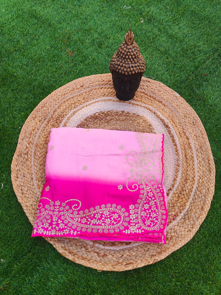 HO Silk fabric jaal vark saree