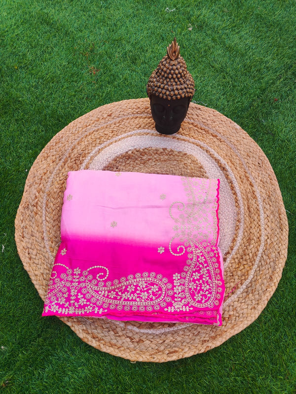 HO Silk fabric jaal vark saree