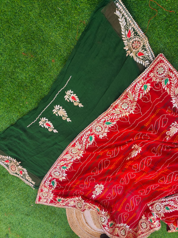 Pure Georgette saree