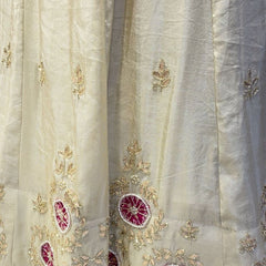 Pure Gazi Satin Silk Handwork Lehenga