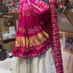 Pure Gazi Satin Silk Handwork Lehenga