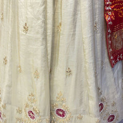 Pure Gazi Satin Silk Handwork Lehenga