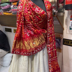 Pure Gazi Satin Silk Handwork Lehenga