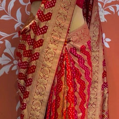 Pure Khaddi Georgette Multicolour Saree