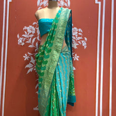 Pure Khaddi Georgette Multicolour Saree