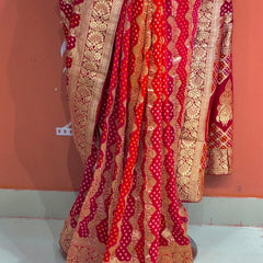 Pure Khaddi Georgette Multicolour Saree