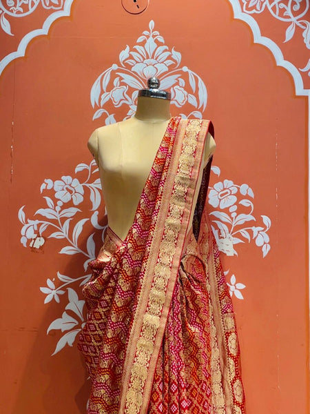 Pure Khaddi Georgette Multicolour Saree
