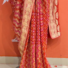 Pure Khaddi Georgette Multicolour Saree