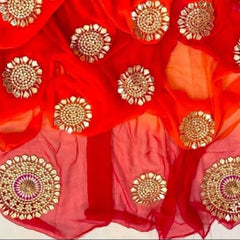 Pure Chakari Semi Chiffon saree