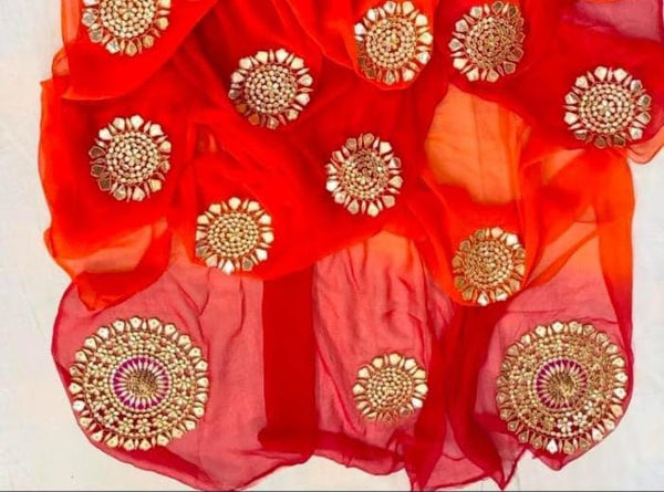 Pure Chakari Semi Chiffon saree