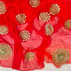 Pure Chakari Semi Chiffon saree