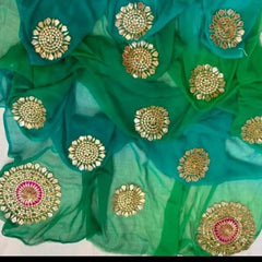 Pure Chakari Semi Chiffon saree