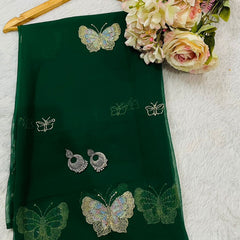 Pure Georgette Sitara Katdana Saree