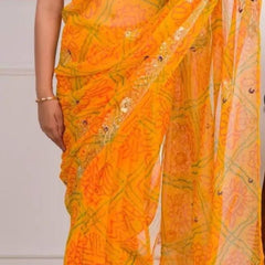 Georgette Zari Saree