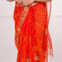 Georgette Zari Saree