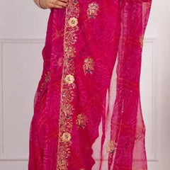 Georgette Zari Saree