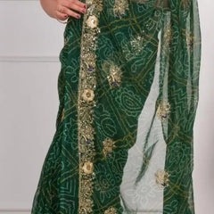 Georgette Zari Saree
