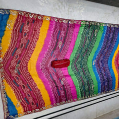 Pure Georgette Cutdana Saree
