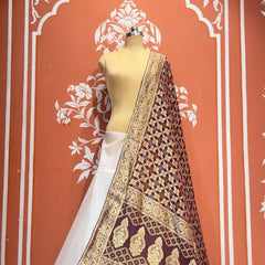 Pure Khaddi Georgette Dupatta