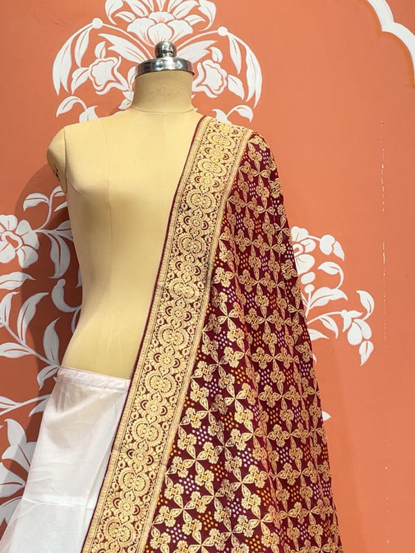 Pure Khaddi Georgette Dupatta