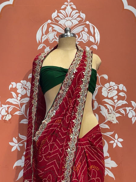 Pure Georgette Handwork Saree
