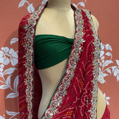 Pure Georgette Handwork Saree