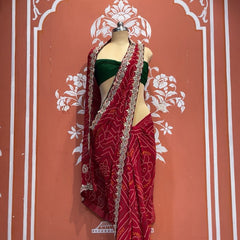 Pure Georgette Handwork Saree