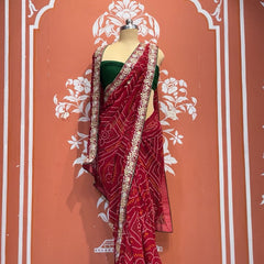 Pure Georgette Handwork Saree