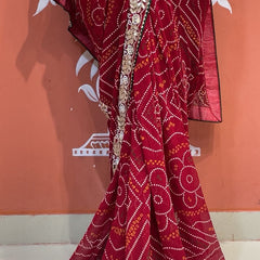 Pure Georgette Handwork Saree
