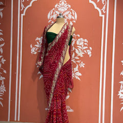 Pure Georgette Handwork Saree
