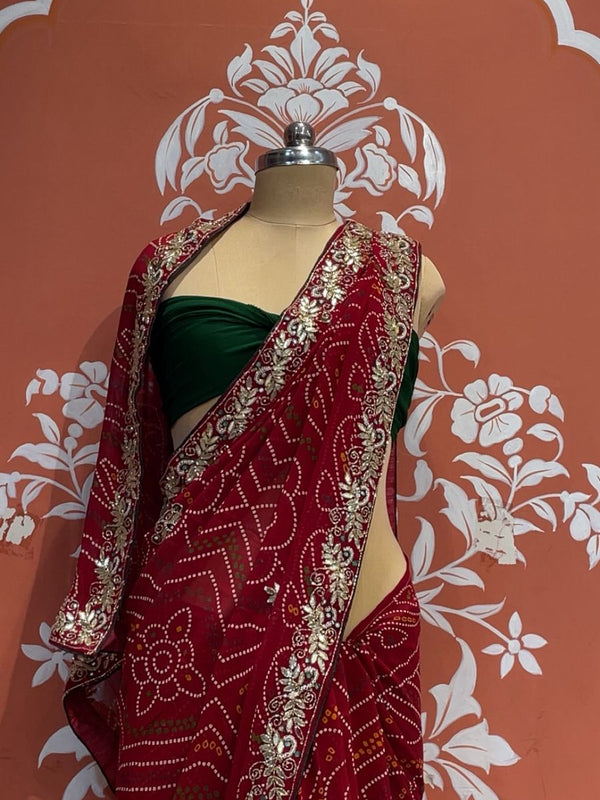 Pure Georgette Handwork Saree