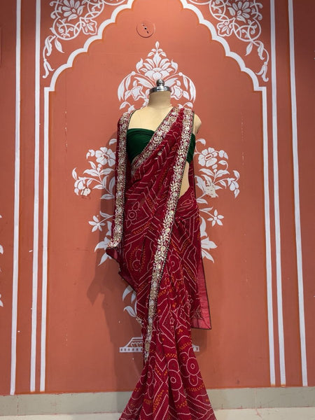 Pure Georgette Handwork Saree