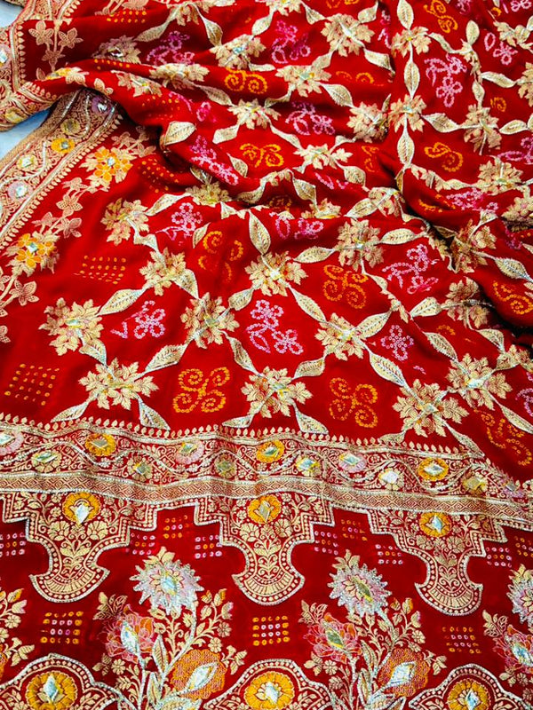 Pure Georgette Handwork Saree