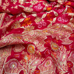 Pure Georgette Handwork Saree