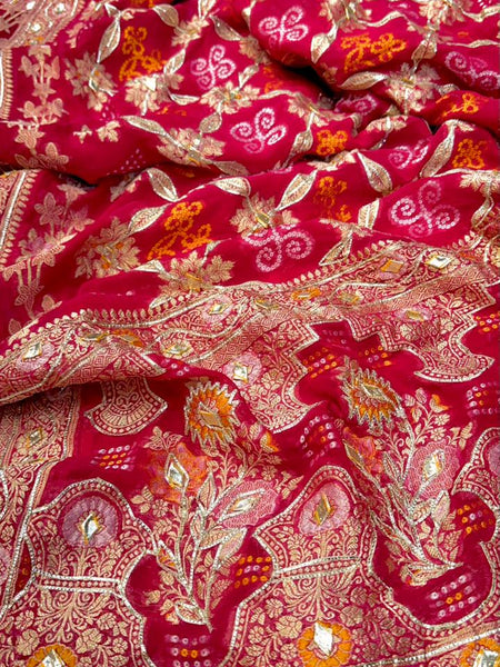 Pure Georgette Handwork Saree
