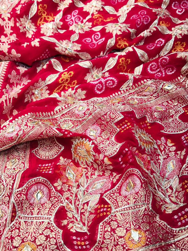 Pure Georgette Handwork Saree
