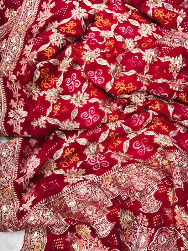 Pure Georgette Handwork Saree