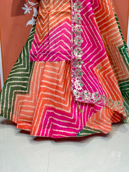 Kota Doriya Skirt , Kurti & Dupatta Set