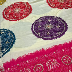 Gazi Mandala Gota Saree