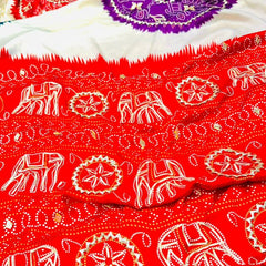 Gazi Mandala Gota Saree