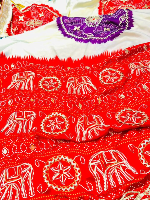 Gazi Mandala Gota Saree