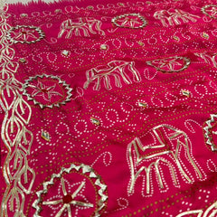 Gazi Mandala Gota Saree