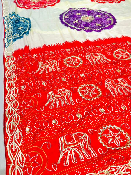 Gazi Mandala Gota Saree