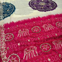 Gazi Mandala Gota Saree